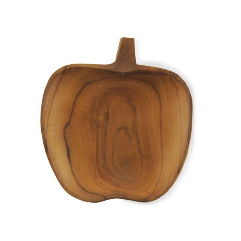 Apple bowl-Teak wood