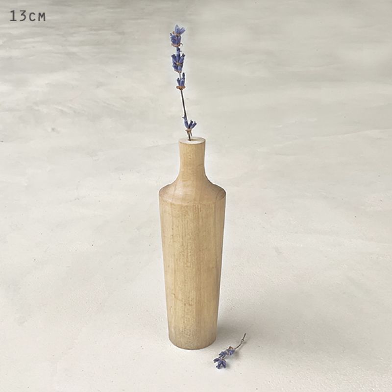 Wood turned vase-Light wood