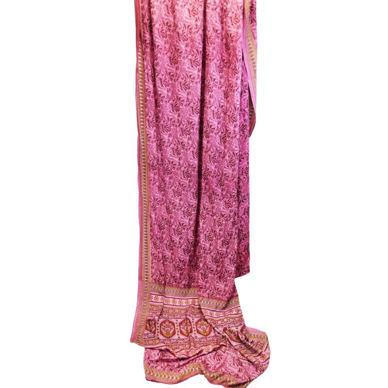 Old silk sari approx 5m asst'd