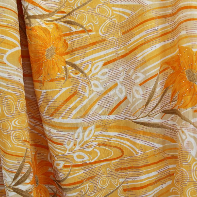 Old rayon sari approx 5m asst'd