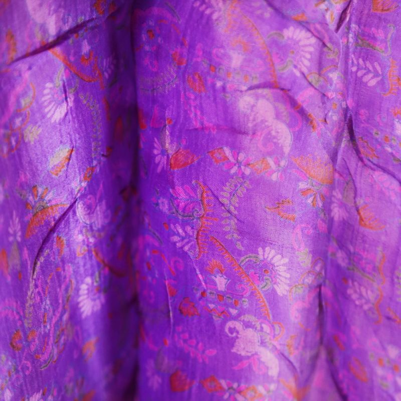 Old rayon sari approx 5m asst'd