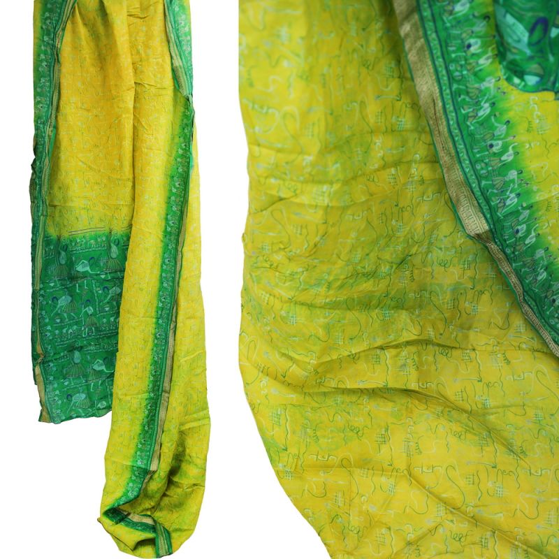 Old rayon sari approx 5m asst'd