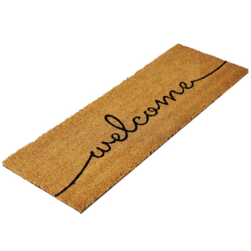 Mat Welcome coco 28x78x1.5cm - Natural/Black