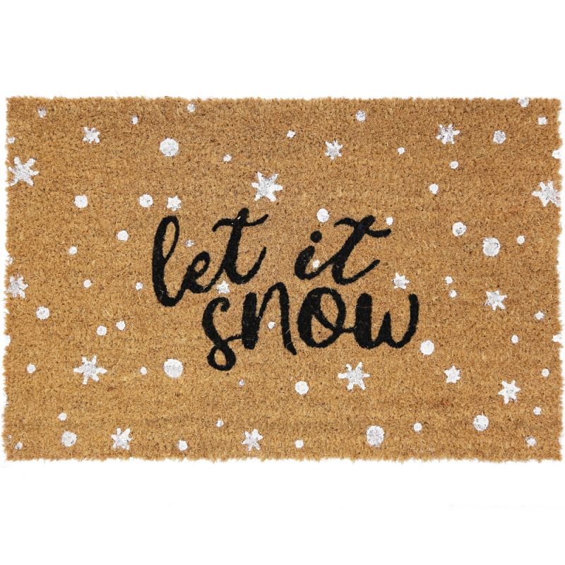 Mat Let it snow coco 38x58x1.5cm-Multi