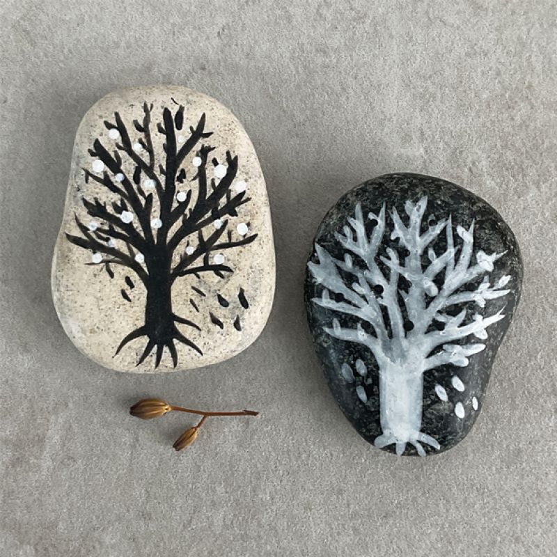 Pebble grey- Blossom tree