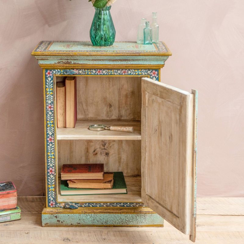 Kanchana Bedside Cabinet Hand Painted