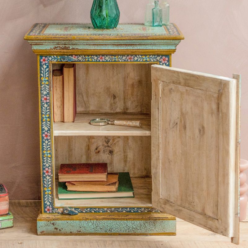 Kanchana Bedside Cabinet Hand Painted