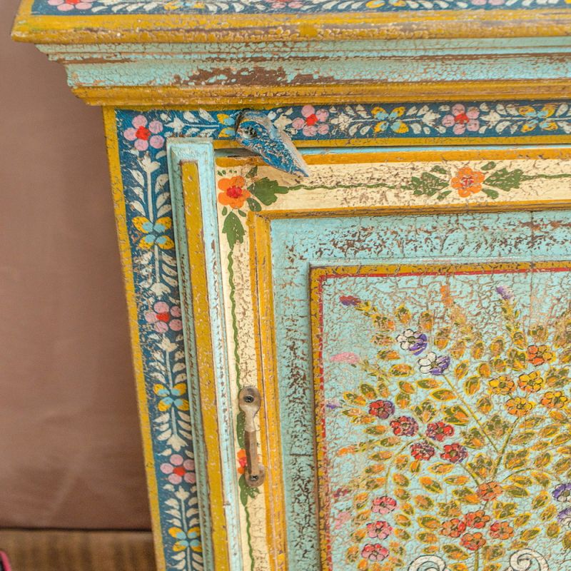 Kanchana Bedside Cabinet Hand Painted