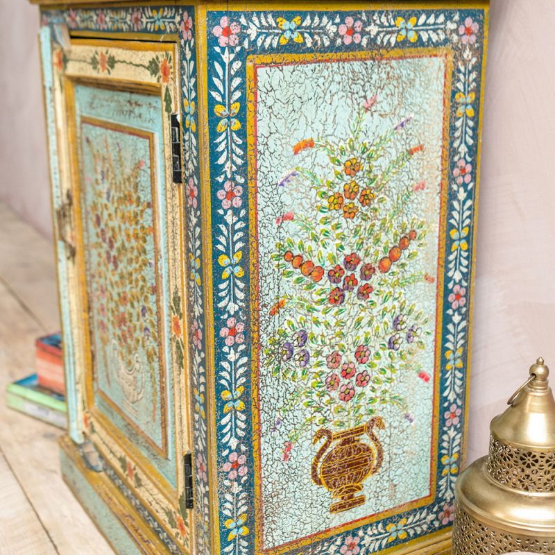 Kanchana Bedside Cabinet Hand Painted