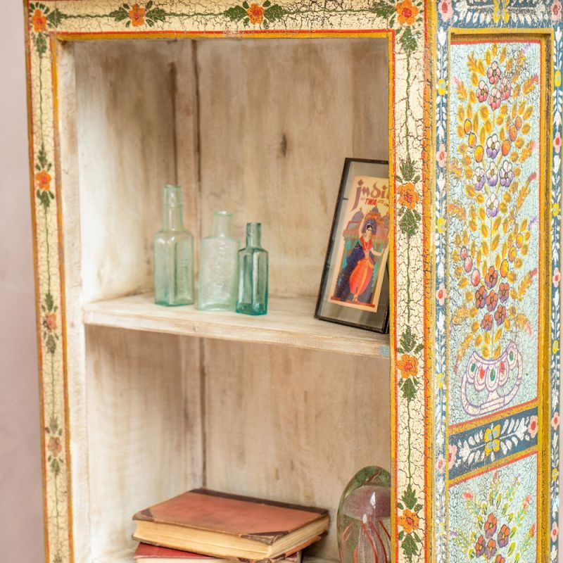 Kanchana Tall Book Case Hand Painted