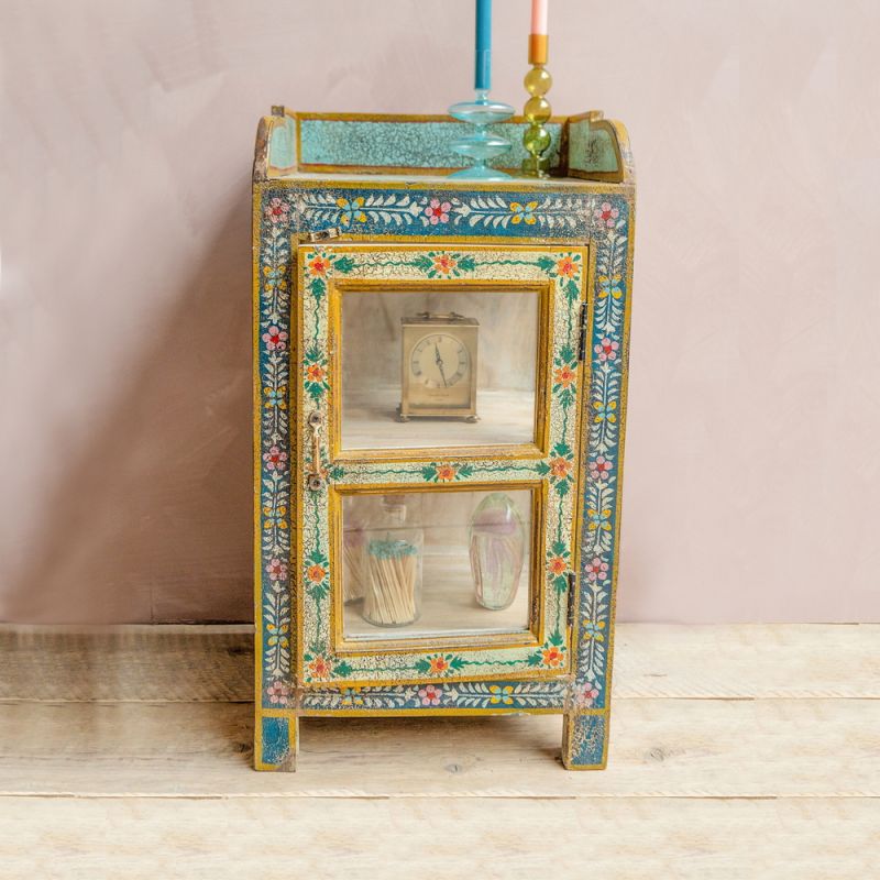 Kanchana Glazed Cabinet Hand Painted