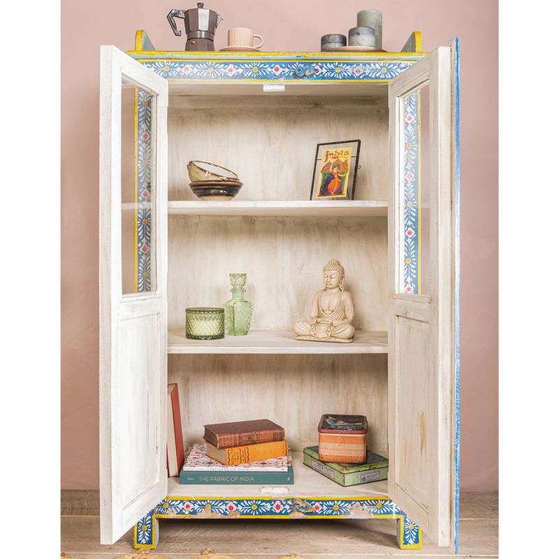 Kanchana Glazed Cabinet Hand Painted