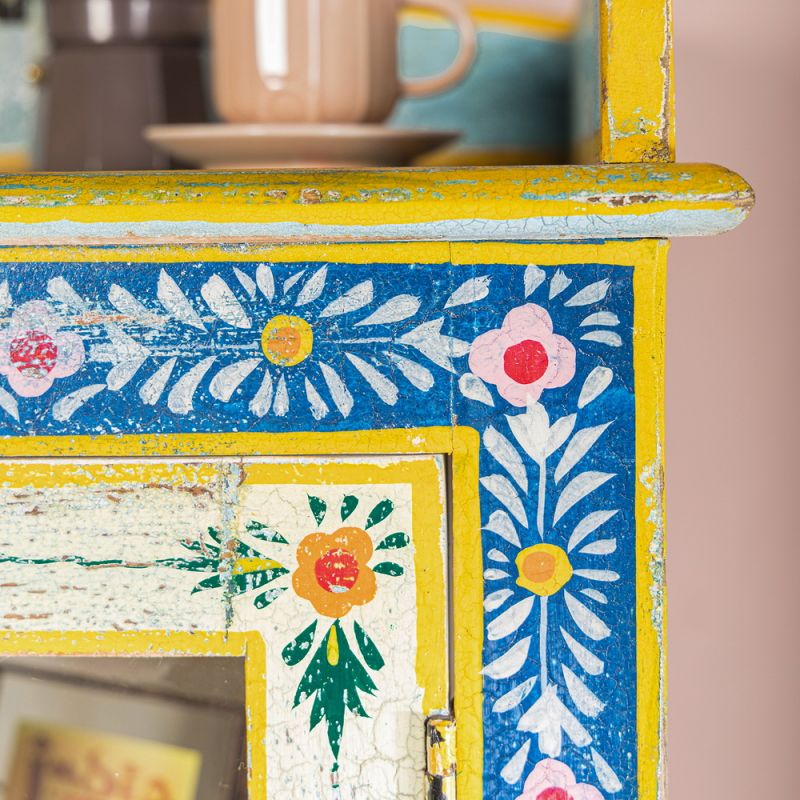 Kanchana Glazed Cabinet Hand Painted