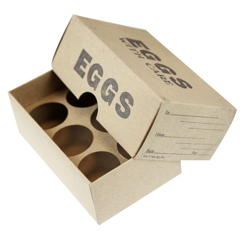 Kraft egg box (16 x 10 x 6.5cm)