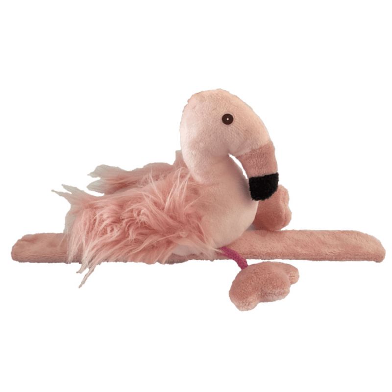 Flamingo plush slap bracelet