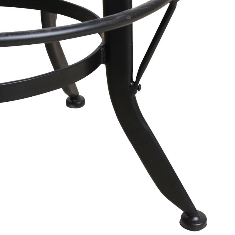 Vintage mango machinist bar stool black