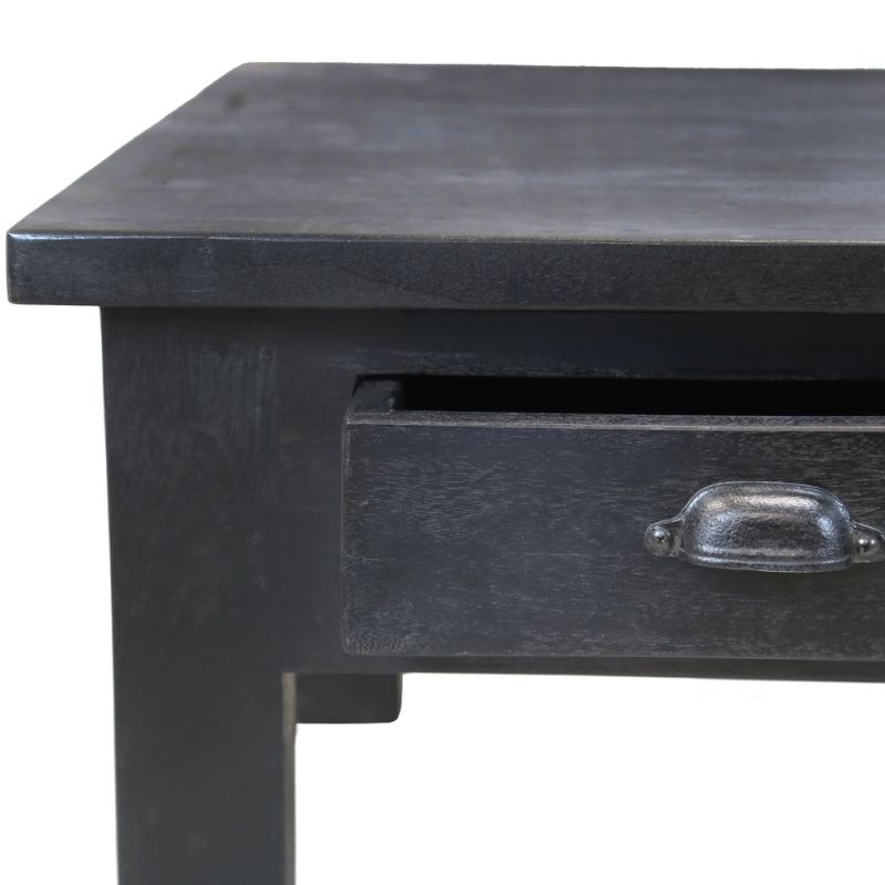 Factory coffee table 2 drawers black