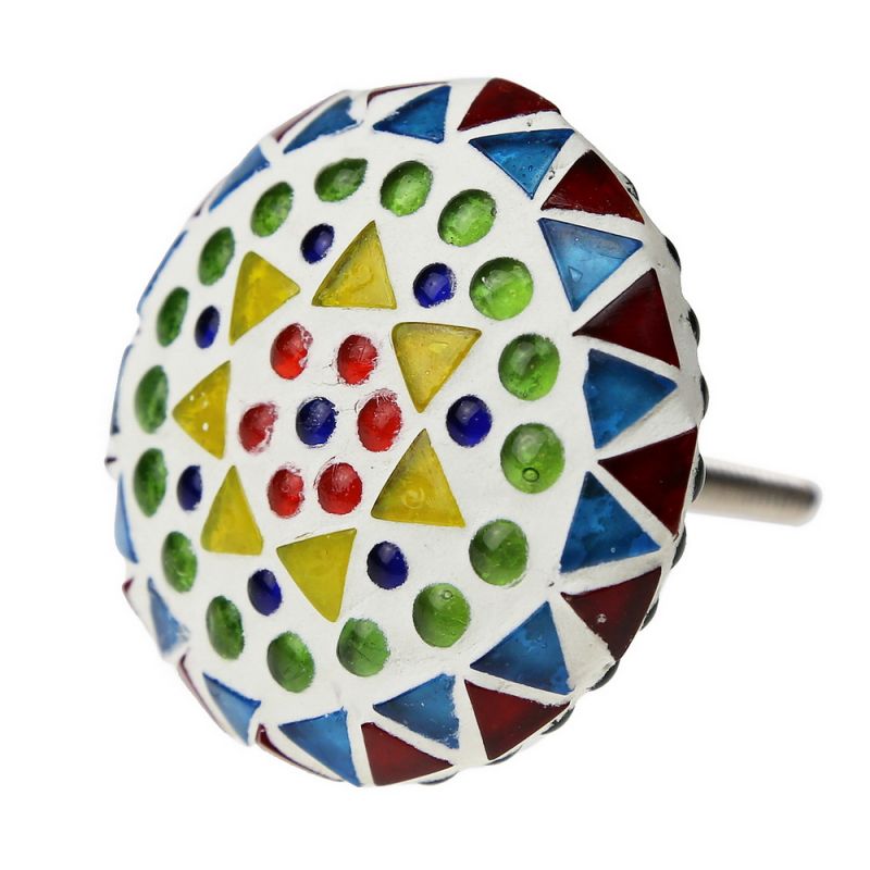 Star mosaic door knob