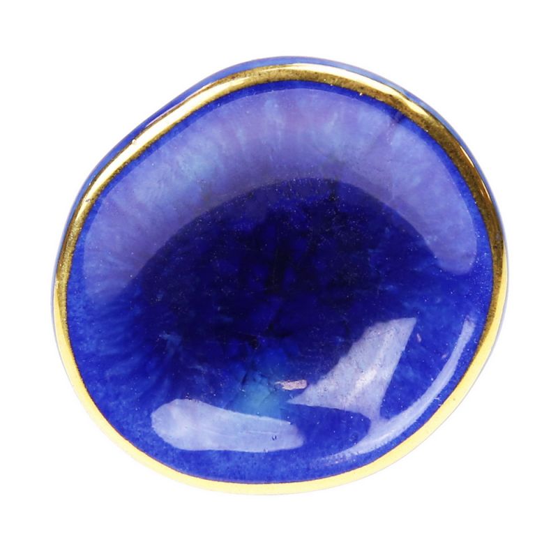 Knob Glaze blue 4cm