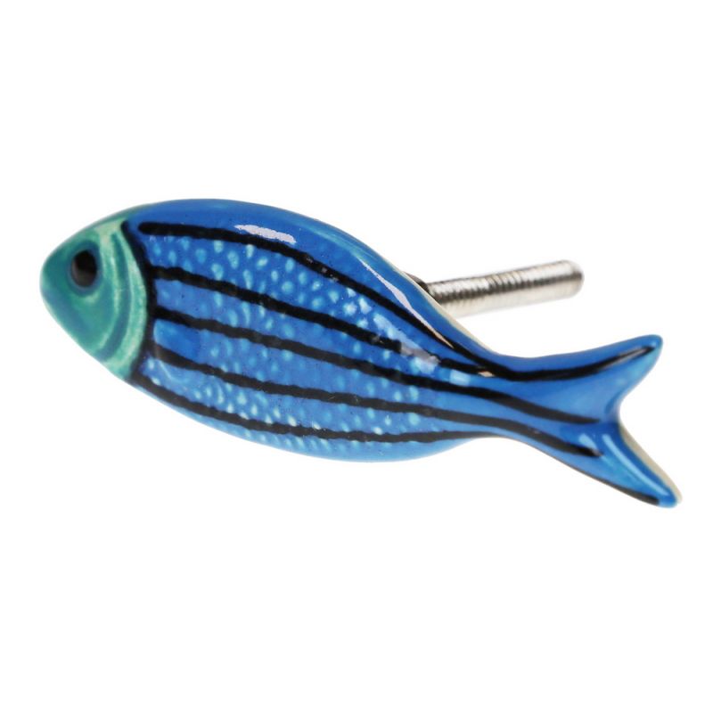 Knob fish 2.5x8cm - Horizontal stripes