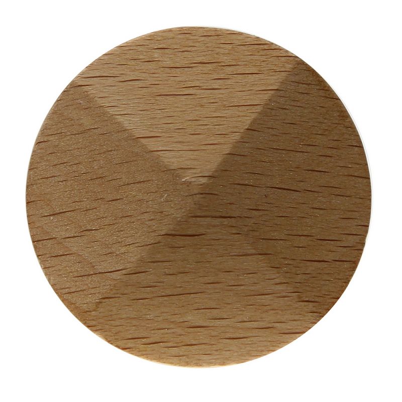 Round wooden door knob