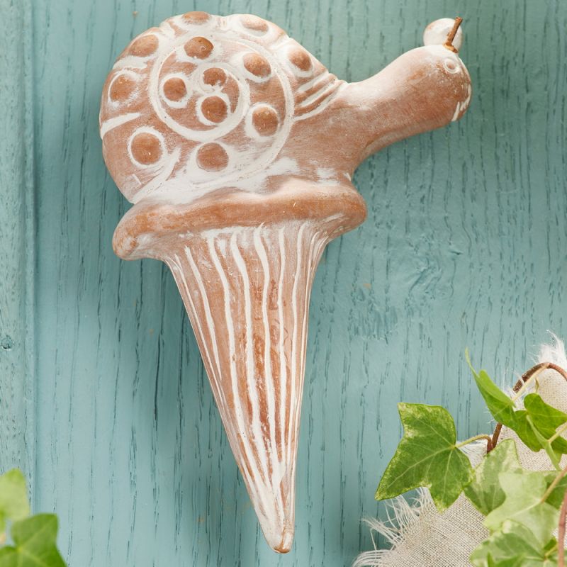 Terracotta Snail Plant Watering Spike