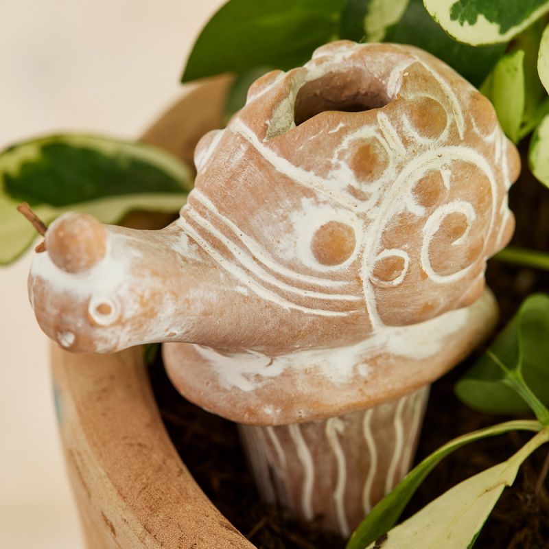 Terracotta Snail Plant Watering Spike