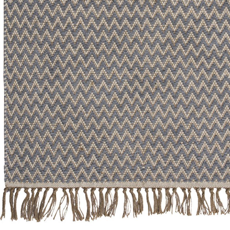 Zigzag weave rug Grey 120 x 180cm