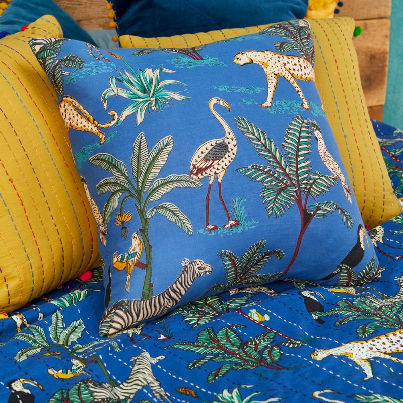 Jungle Print Cushion Cover, 45 x 45cm