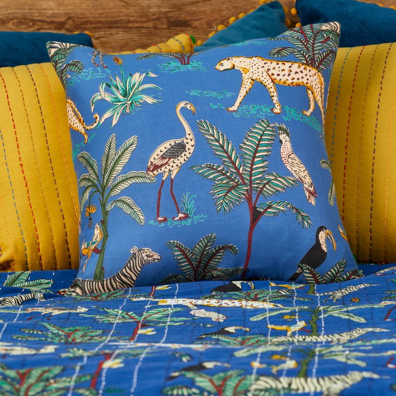 Jungle Print Cushion Cover, 45 x 45cm