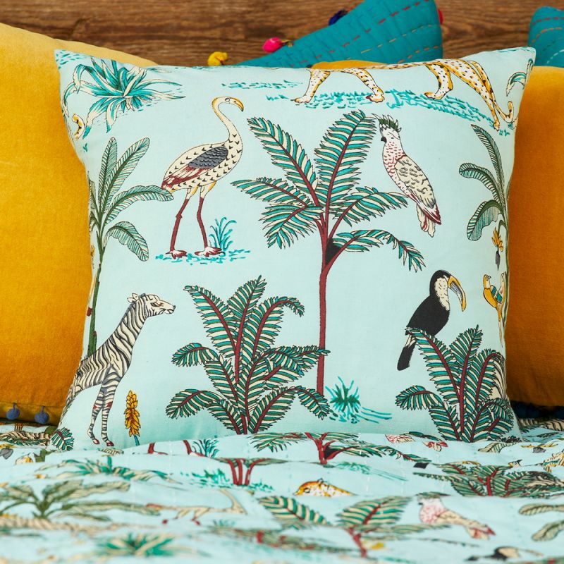 Jungle Print Cushion Cover, 45 x 45cm