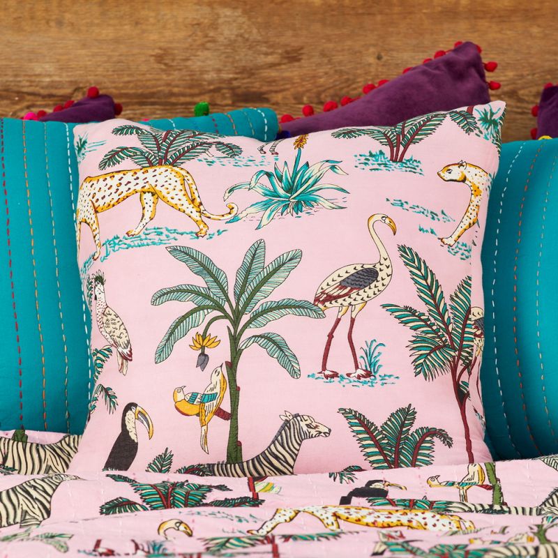 Jungle Print Cushion Cover, 45 x 45cm