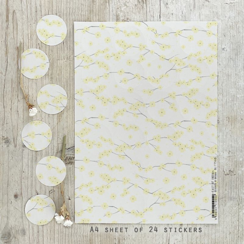 Sticker sheet-Yellow blossom (24)