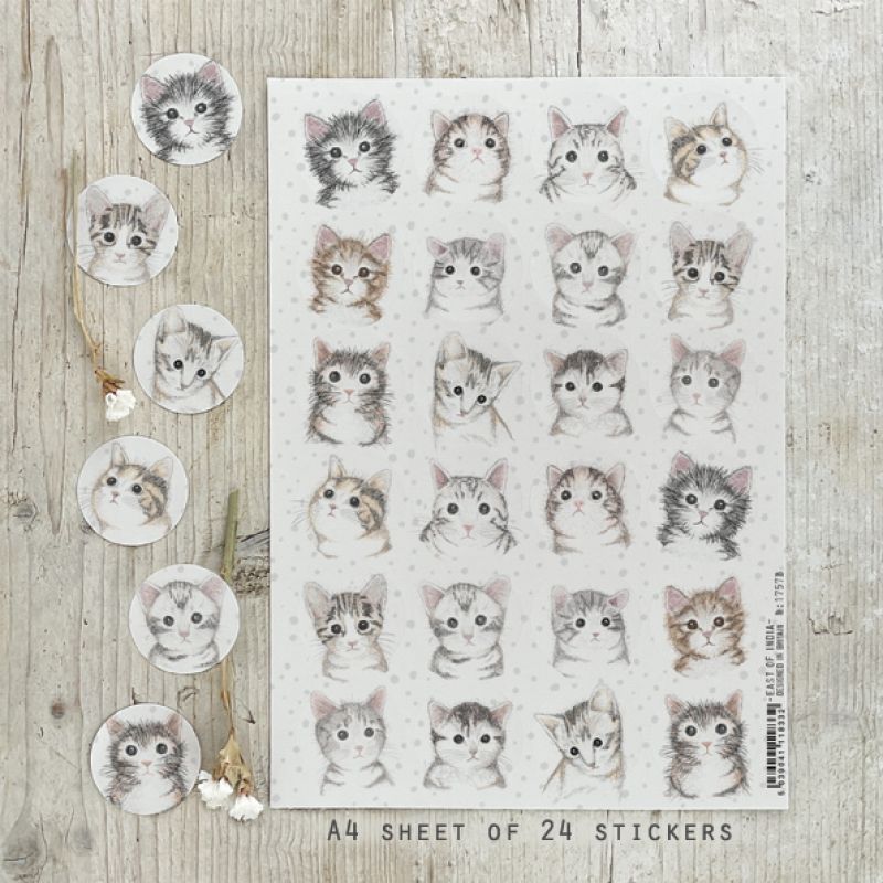 Sticker sheet-Cats (24)